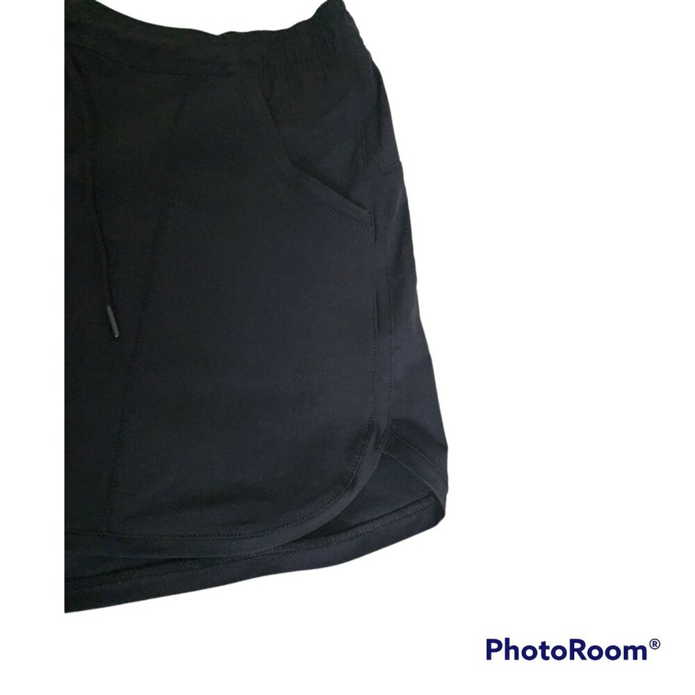 Lands' End Sport Athletic Workout Sports Running Shorts, Black Women's Size12 - Picture 4 of 10